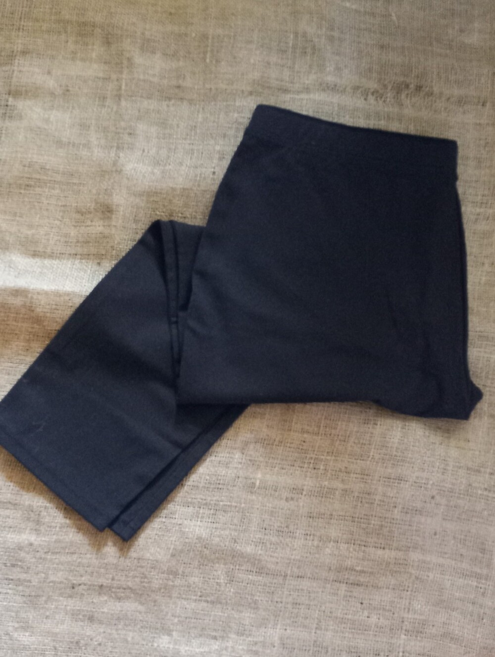 Ladies Pull-on Black Stretch Trousers XL